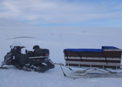 Jupiter à l’hôtel de ski et de randonnée en montagne dans le nord de la Suède